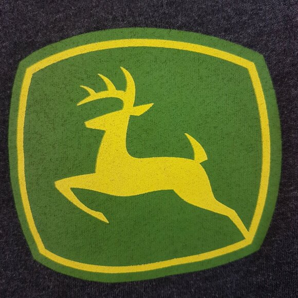 JOHN DEERE Tee Shirt Youth Large Y/L Unisex 3/4 raglan sleeve camo farm country - Picture 4 of 12